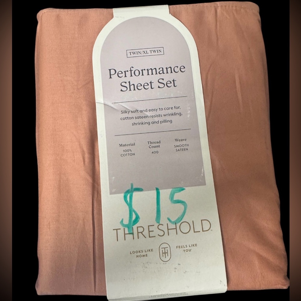 Threshold Peach Performance Sheet Set